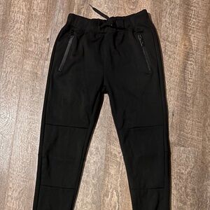 Riflessi Black Zip‑Pocket Jogger Pants